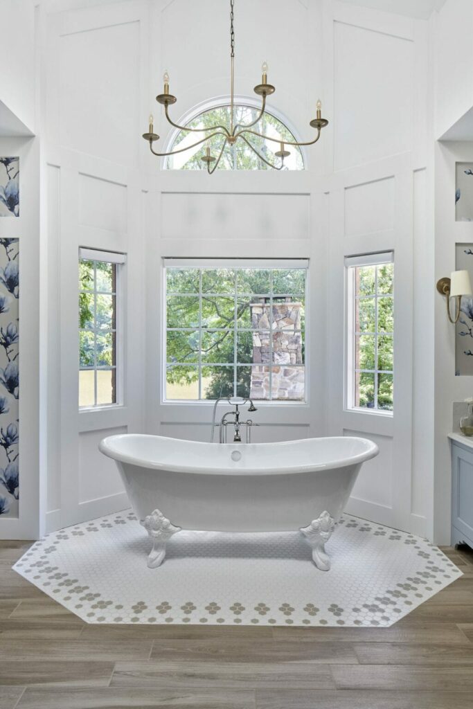 Freestanding tubs add elegance to your bathroom.