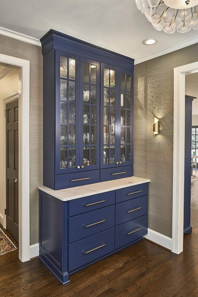 built-in china cabinet