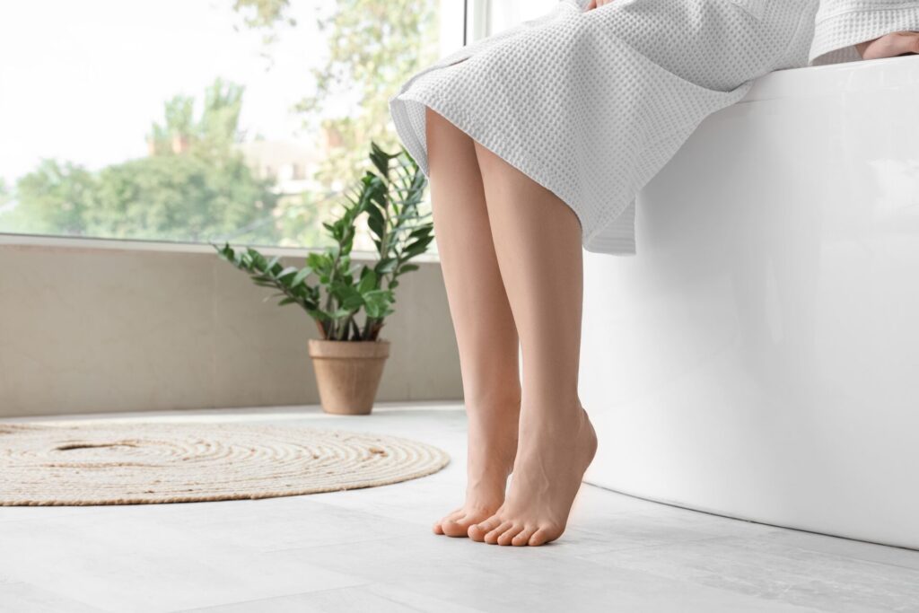 Heated bathroom floors are a modern luxury that many homeowners enjoy.