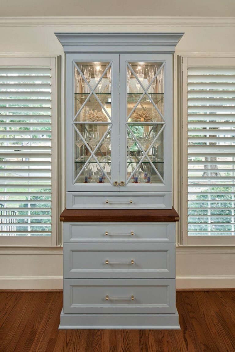 built-in china cabinet