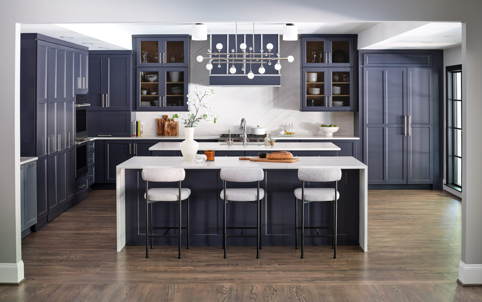 open-concept-kitchen-1.jpg a blue open concept kitchen in charlotte nc