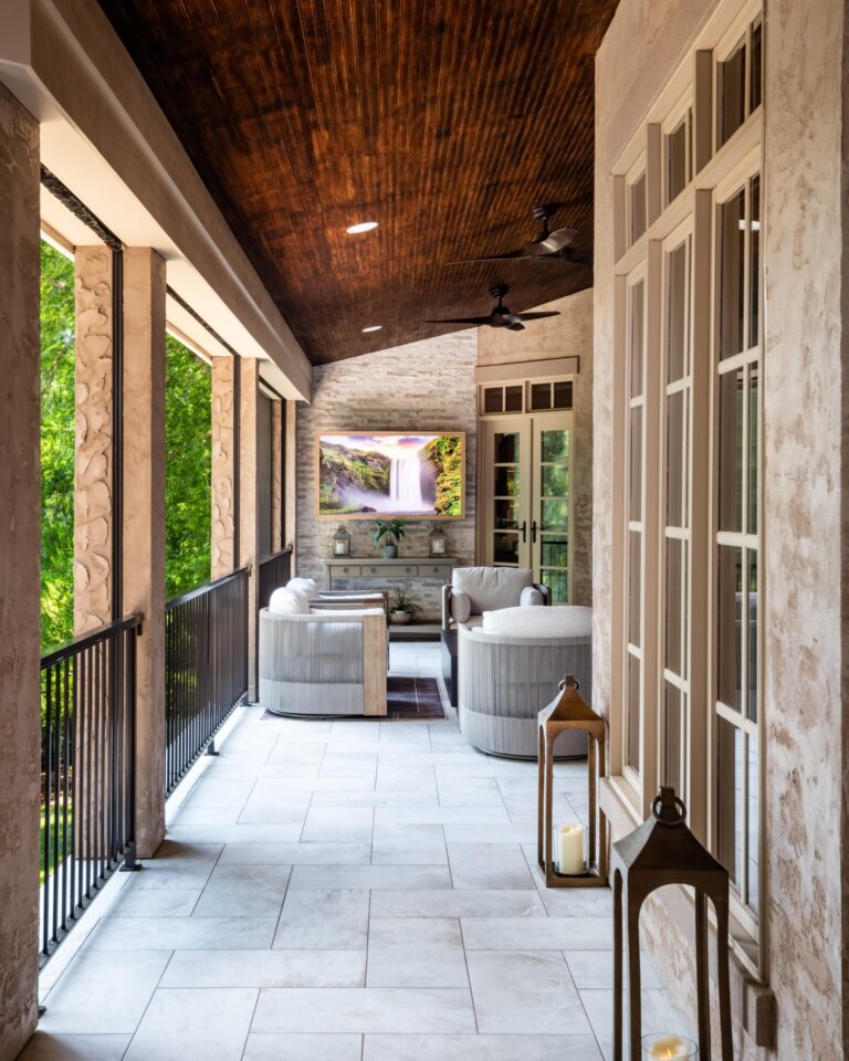 open air terrace walkway
