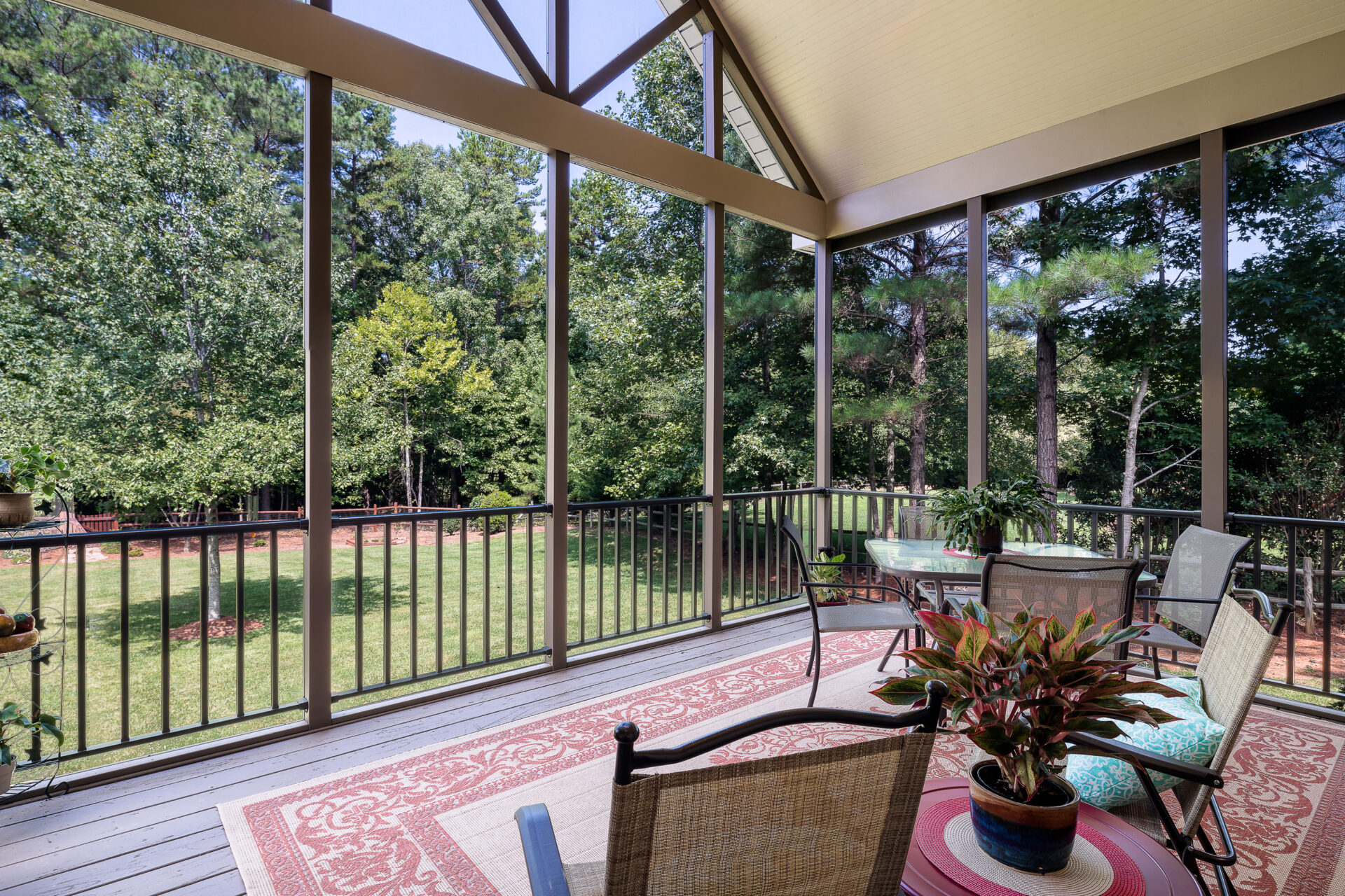 New screened in porch addition.
