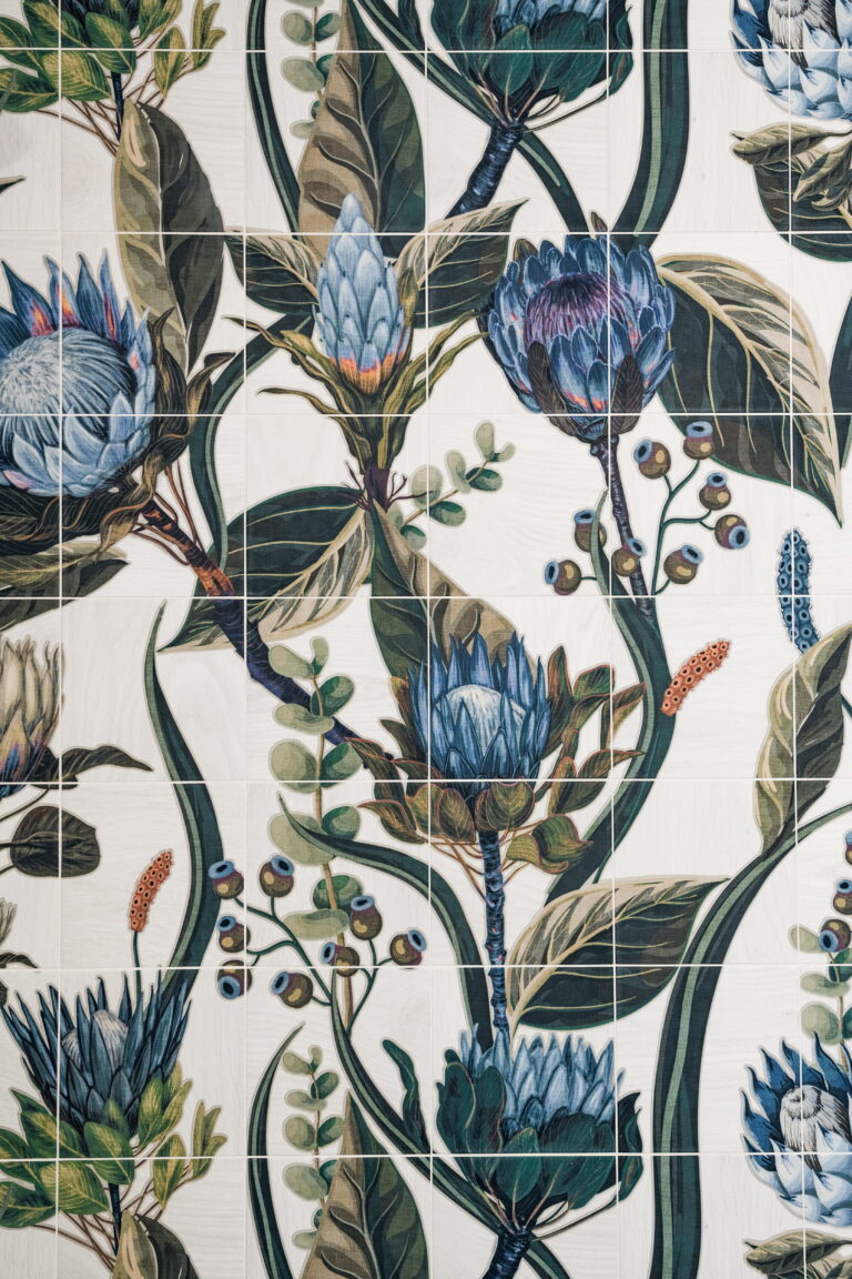 king protea matte bathroom tile in a myers park shower