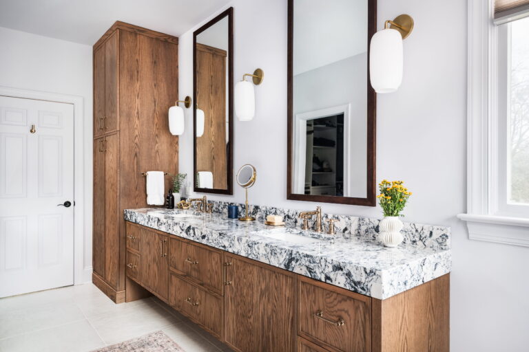 bathroom vanity in a myers park home