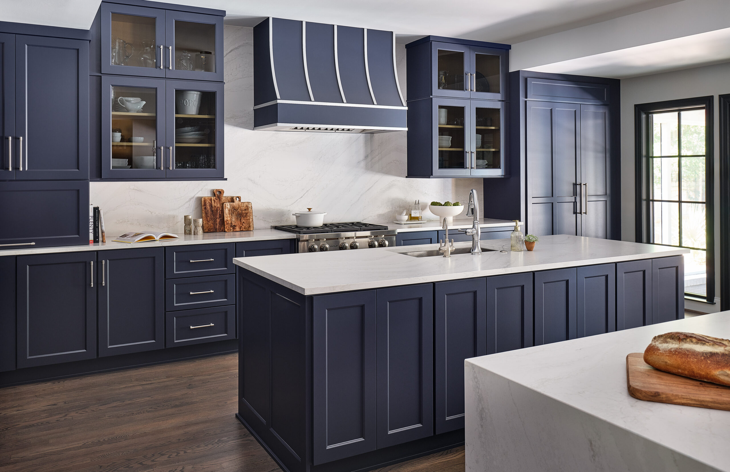 blue kitchen remodel