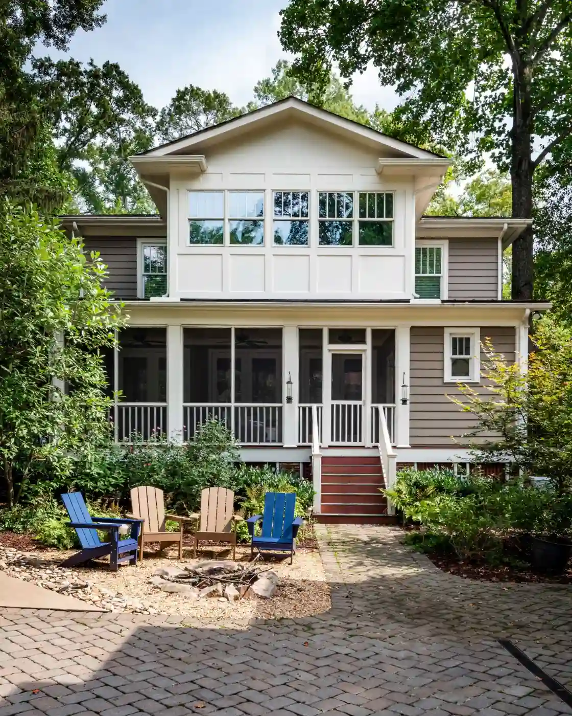 Exterior view of the second-level Home Office Oasis addition